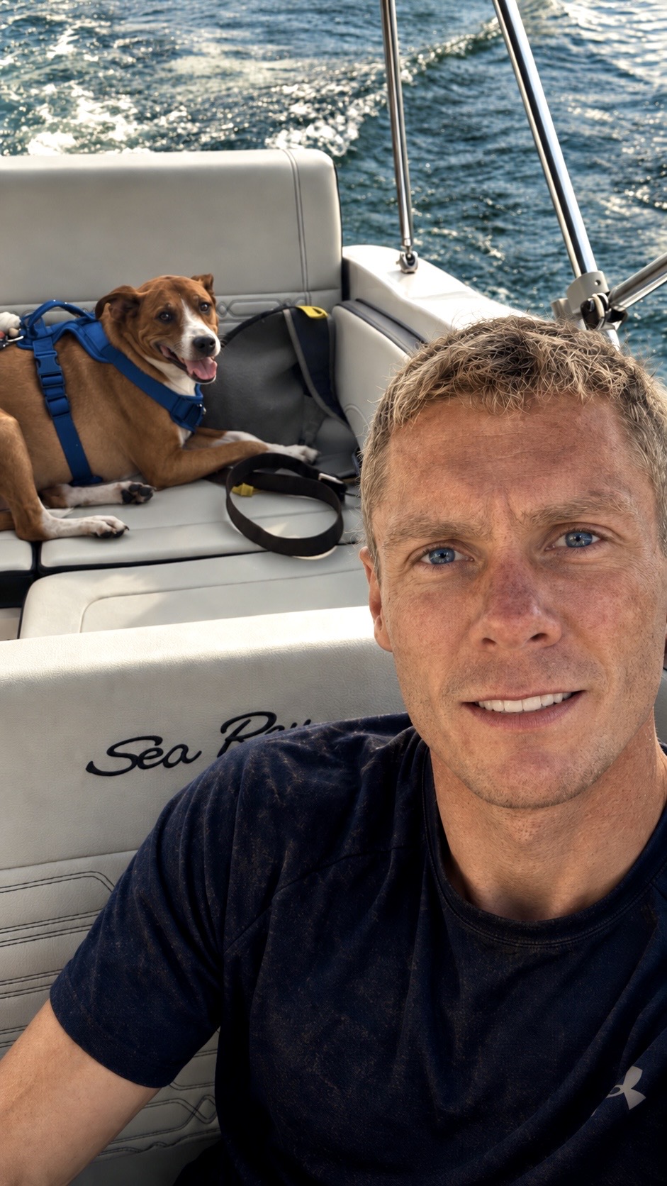 Adam Coley with Oscar
